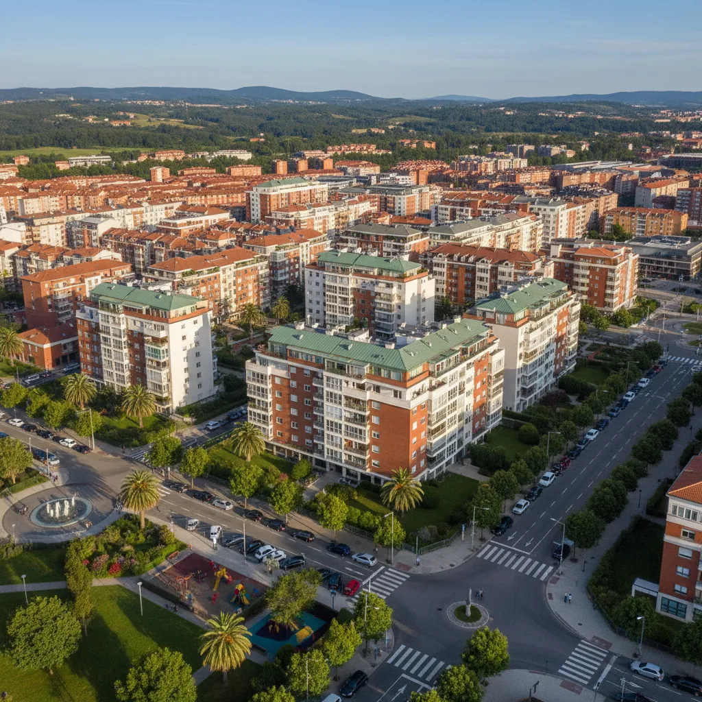Barrio de Txurdinaga en Bilbao